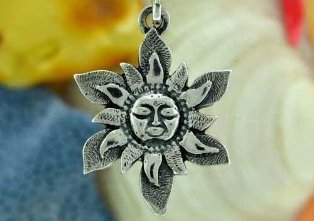 The symbol of the sun is a small amulet for luck