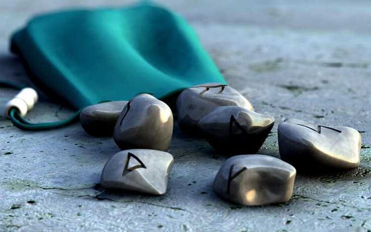a bag of runes as a good luck charm
