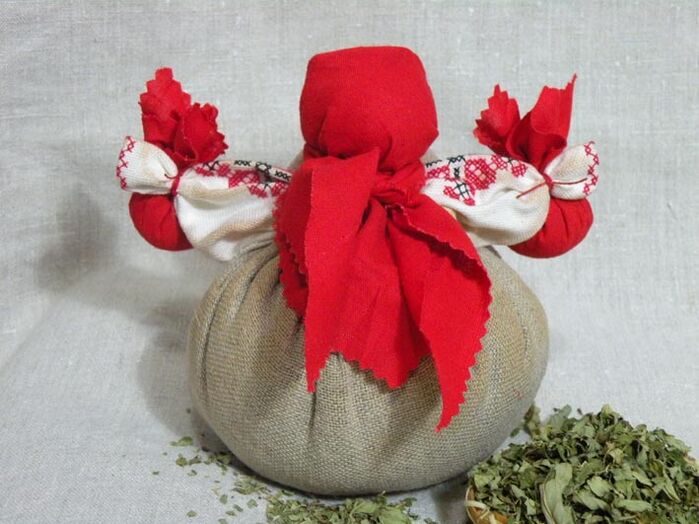 homemade egg pod as a good luck charm